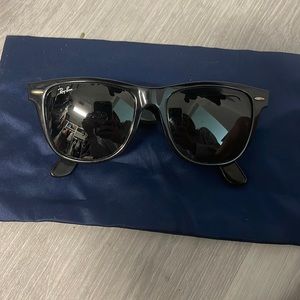 These are the original ray ban wayfarers. They are priced according to use.